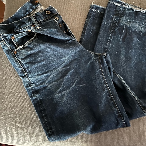 Chimala Denim - Chimala Denim Blue Jeans Straight Cropped 27
